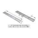 Ver imagem 4 de Kit 3 Ralo Grelha Linear Caixilho Alumínio Polido 20x100cm