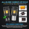 Par Lâmpada 30 Chip Led T20 7440 W21w Wy21w Canbus Canceller Âmbar Distribuído Frc Magazine T20/7440 - 4