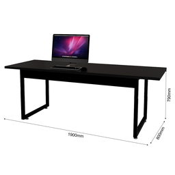 Mesa Industrial 190x80 com Pés de Ferro e Tampo 100% Mdf - Ideal para Sala de Reunião ou Mesa do Dir - 4