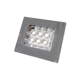 Luminária Pontual Retangular Cromada 6 Leds Branco Quente Nuze/artetílica - 1