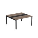 Ver imagem 2 de Estação de Trabalho Mesa Plataforma Escritório Dupla para 2 Pessoas com Caixa de Tomada PDC