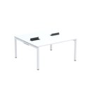 Ver imagem 2 de Estação de Trabalho Mesa Plataforma Escritório Dupla para 2 Pessoas com Caixa de Tomada PDC