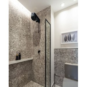 Porta Shampoo Linear da R&r em Quartzo Branco 0,90 X 010 X010