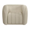Ver imagem 5 de Kit 2 Poltronas Decorativa para Sala 112cm Meris M22 Bouclê Bege - Mpozenato