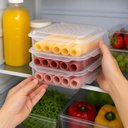 Ver imagem 5 de Porta Frios Triplo Hermetico Marmita 3 Andares Pote Geladeira Organizador Alimentos Empilhavel Plast