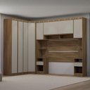 Ver imagem 3 de Quarto Casal Completo 462,5cm com Guarda Roupa Modulado Cor:arenas