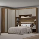 Ver imagem 1 de Quarto Casal Completo 462,5cm com Guarda Roupa Modulado Cor:arenas
