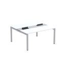 Ver imagem 2 de Estação de Trabalho Mesa Plataforma Escritório Dupla para 2 Pessoas com Caixa de Tomada PDC