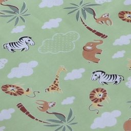 Porta Fralda Organizador Quarto de Bebê Menino Menina 2 Peças com Laço:safari Verde - 3