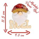 Ver imagem 2 de Kit 20 Placas de Natal Papai Noel e Boneco de Neve Natalino 11,5cm