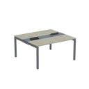 Ver imagem 2 de Estação de Trabalho Mesa Plataforma Escritório Dupla para 2 Pessoas com Caixa de Tomada PDC