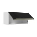 Ver imagem 6 de Armário Aéreo 70 cm 1 Porta Branco/Preto Lux Madesa