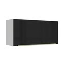 Ver imagem 1 de Armário Aéreo 70 cm 1 Porta Branco/Preto Lux Madesa