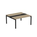 Ver imagem 2 de Estação de Trabalho Mesa Plataforma Escritório Dupla para 2 Pessoas com Caixa de Tomada PDC