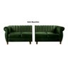 Sofá Realeza 4 Lugares Cor:veludo Verde 270 - 4