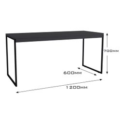 Mesa Diretor Pé de Ferro:preto - 2