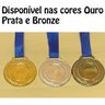 Kit 110 Medalhas 3,5cm Centro Liso de 2cm Acompanha Fita Bronze - 7