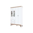 Ver imagem 3 de Quarto Infantil Completo Confete 2 Peças (1 Guarda Roupa + 1 Cômoda) Qi66 Branco/jequitiba - Henn