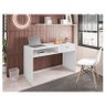 Mesa para Computador Ambiente Luna Branco Trama - Móveis Leão - 1