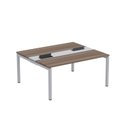 Ver imagem 2 de Estação de Trabalho Mesa Plataforma Escritório Dupla para 2 Pessoas com Caixa de Tomada PDC
