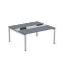 Ver imagem 2 de Estação de Trabalho Mesa Plataforma Escritório Dupla para 2 Pessoas com Caixa de Tomada PDC