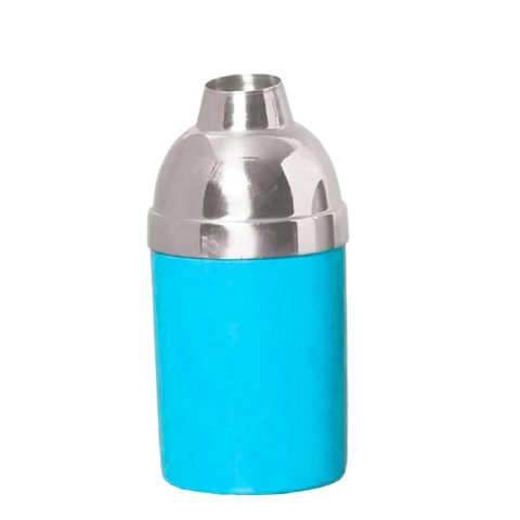 Porta Garrafa de Cerveja em Alumínio e Isopor Térmico 300Ml - Azul