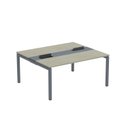 Ver imagem 2 de Estação de Trabalho Mesa Plataforma Escritório Dupla para 2 Pessoas com Caixa de Tomada PDC