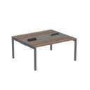 Ver imagem 2 de Estação de Trabalho Mesa Plataforma Escritório Dupla para 2 Pessoas com Caixa de Tomada PDC