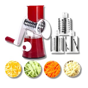 Cortador Ralador Fatiador Multiuso 3 em 1 Picador Triturador Alimentos Verduras Legumes Queijo Graos