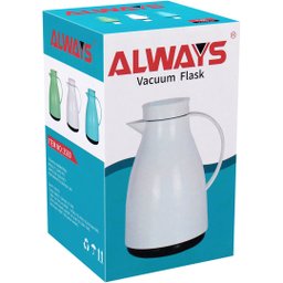 Garrafa Térmica Branca 1 Litro 25x15x15cm Blanc - 2