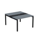 Ver imagem 2 de Estação de Trabalho Mesa Plataforma Escritório Dupla para 2 Pessoas com Caixa de Tomada PDC