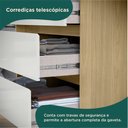 Ver imagem 6 de Guarda-Roupa Casal Bagda 100% MDF 3 Portas 3 Gavetas com Espelho Bege/Castanho/Off White
