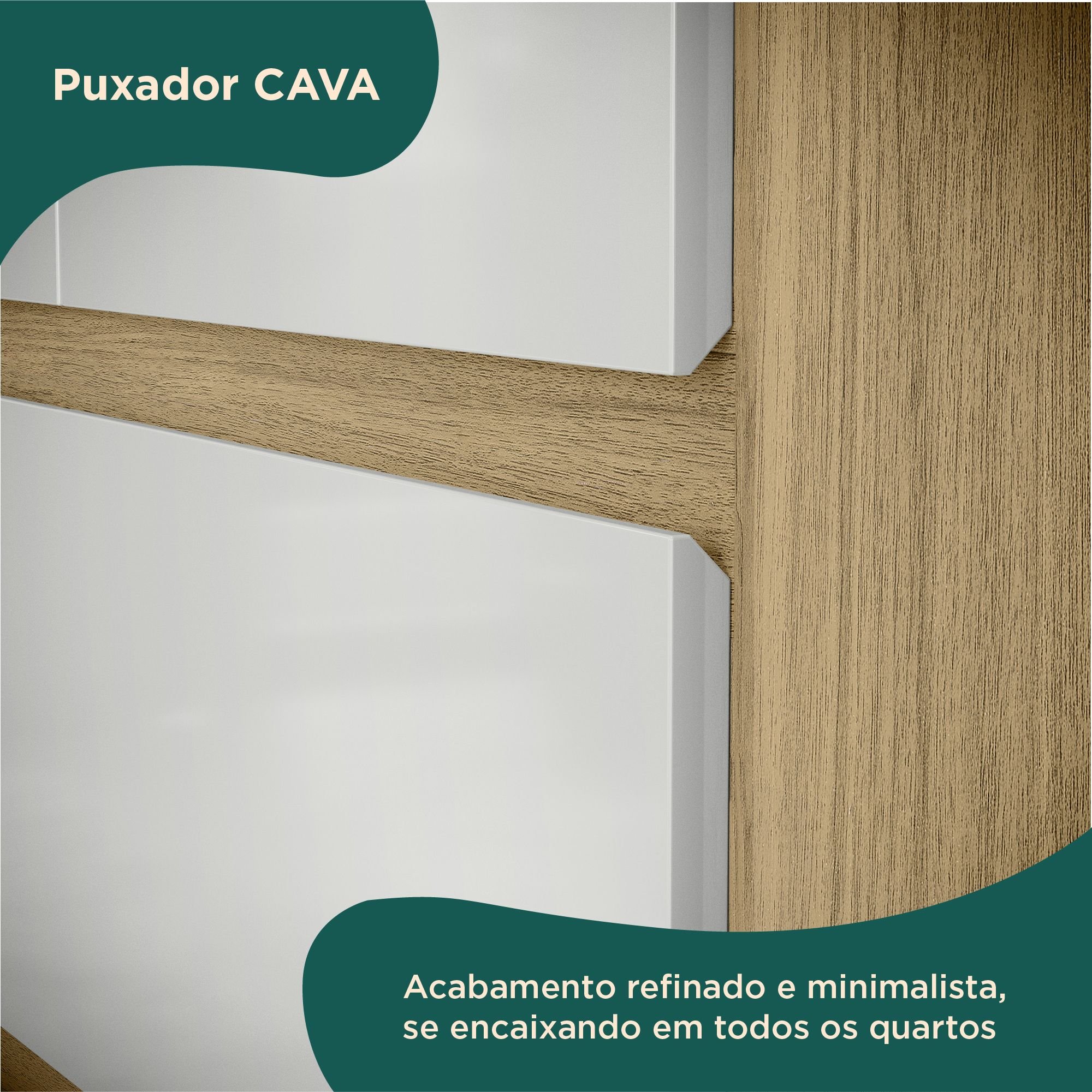 Guarda-roupa Casal Bagda 3 Portas 3 Gavetas com Espelho - 10