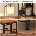 Ver imagem 7 de Luminária de Chão com Mesa Lateral, Usb e Tomada, Estilo Industrial