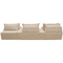 Ver imagem 5 de Sofa Ilha Caribe Modular para Sala de Estar Bouclé:bege Claro