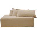 Ver imagem 1 de Sofa Ilha Caribe Modular para Sala de Estar Bouclé:bege Claro