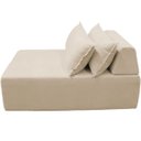 Ver imagem 2 de Sofa Ilha Caribe Modular para Sala de Estar Bouclé:bege Claro