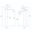 Ver imagem 4 de Torneira Cascata Banheiro Misturado Pia T6006ag Alta Dourado Luuk Young