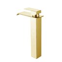 Ver imagem 2 de Torneira Cascata Banheiro Misturado Pia T6006ag Alta Dourado Luuk Young