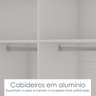 Guarda-roupa Solteiro 4 Portas 180cm Kira Yescasa - 7