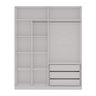 Guarda-roupa Solteiro 4 Portas 180cm Kira Yescasa - 2