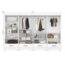 Ver imagem 6 de Quarto Modulado 4 Peças 8 Portas 4 Gavetas Smart Plus