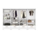 Ver imagem 6 de Quarto Modulado 100% MDF 4 Peças 8 Portas 4 Gavetas Smart Plus Branco