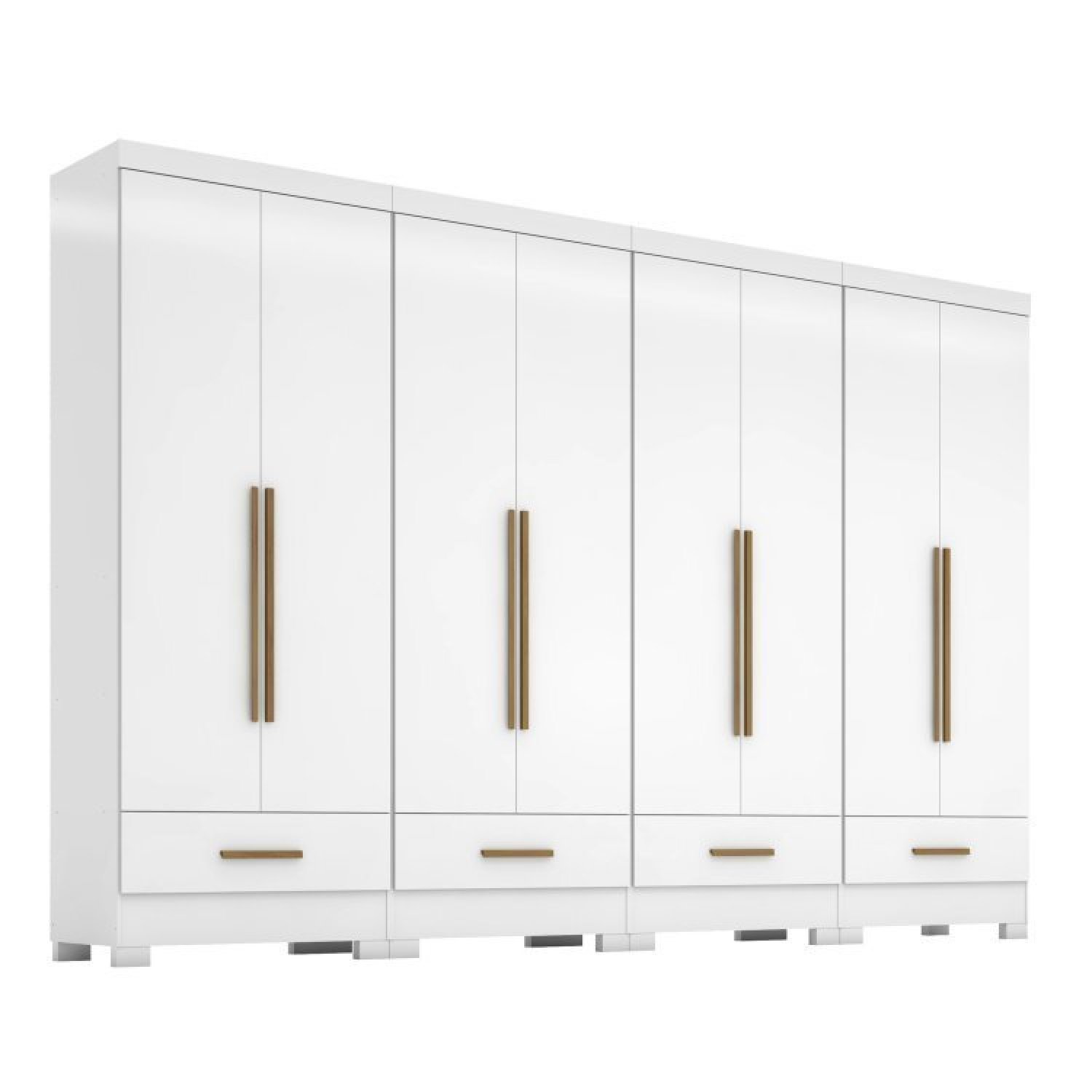 Quarto Modulado 4 Peças 8 Portas 4 Gavetas Smart Plus - 3