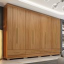 Ver imagem 1 de Guarda Roupa 4 Peças 8 Portas 4 Gavetas Smart Plus