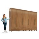 Ver imagem 4 de Guarda Roupa 4 Peças 8 Portas 4 Gavetas Smart Plus