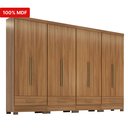 Ver imagem 5 de Guarda Roupa 100% MDF 4 Peças 8 Portas 4 Gavetas Smart Plus Bege/Cinamomo