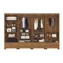 Ver mais imagens de Guarda Roupa 100% MDF 4 Peças 8 Portas 4 Gavetas Smart Plus Bege/Cinamomo