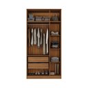 Ver imagem 2 de Guarda-Roupa Solteiro Jade 3 Portas 2 Gavetas Yescasa