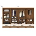 Ver imagem 6 de Quarto Modulado 4 Peças 8 Portas 4 Gavetas Smart Plus